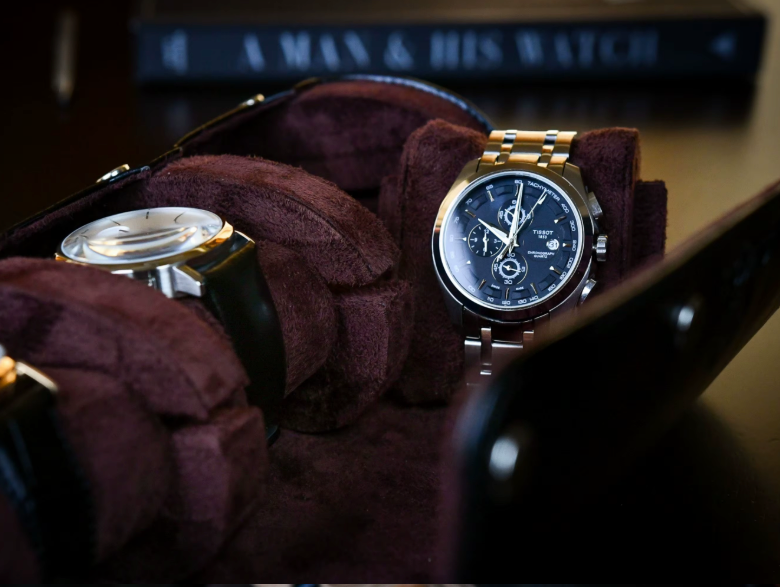 Étui Montre Cuir Noir Imperial
