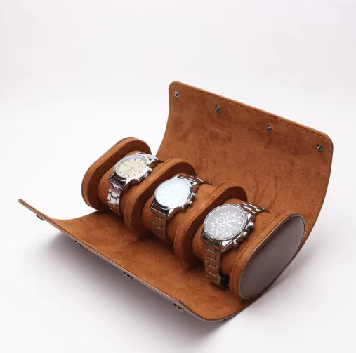 Étui Montre Cuir 3 Places Nomade Trio