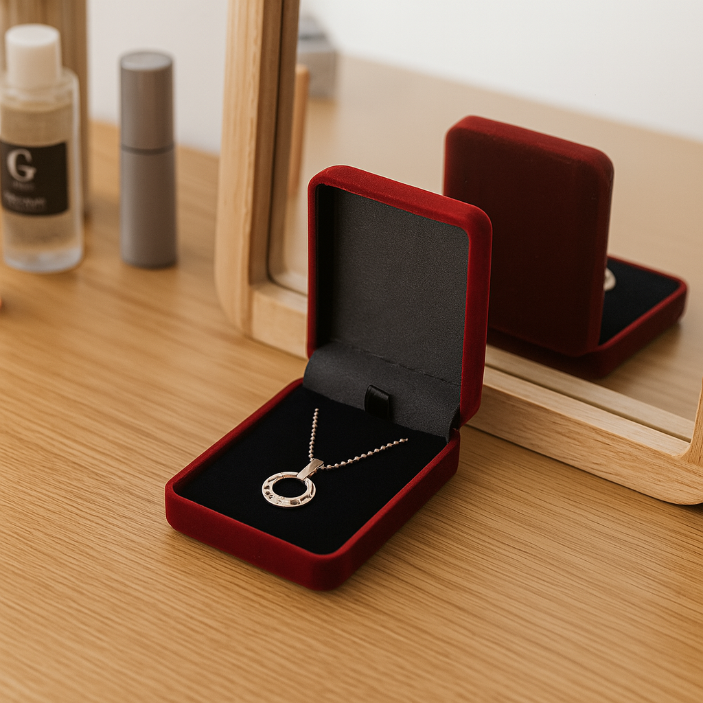 Boîte Collier Velours Individuelle Cadeau
