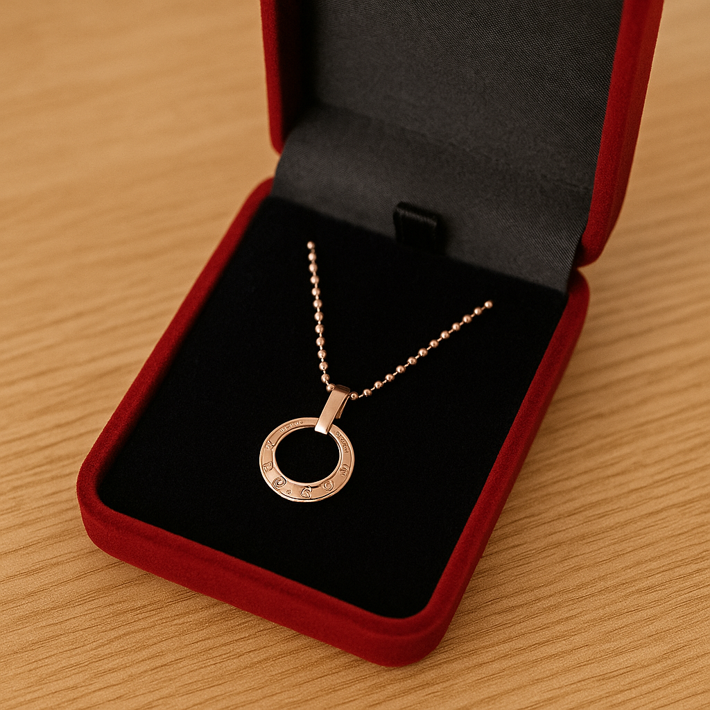 Boîte Collier Velours Individuelle Cadeau