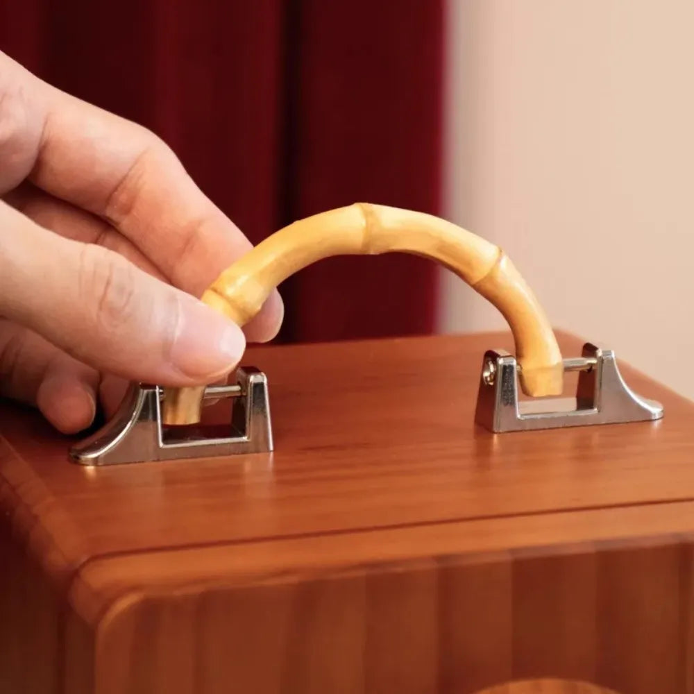 Boîte Bijoux Bois Rustique Tiroirs Panneau Colliers