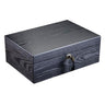 Coffre Fort Montre Bois Noir 10 Places Velours