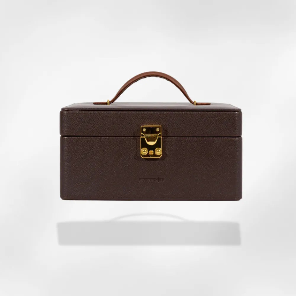 Boîte Bijoux Femme Luxe Cuir Compartiments Securisee