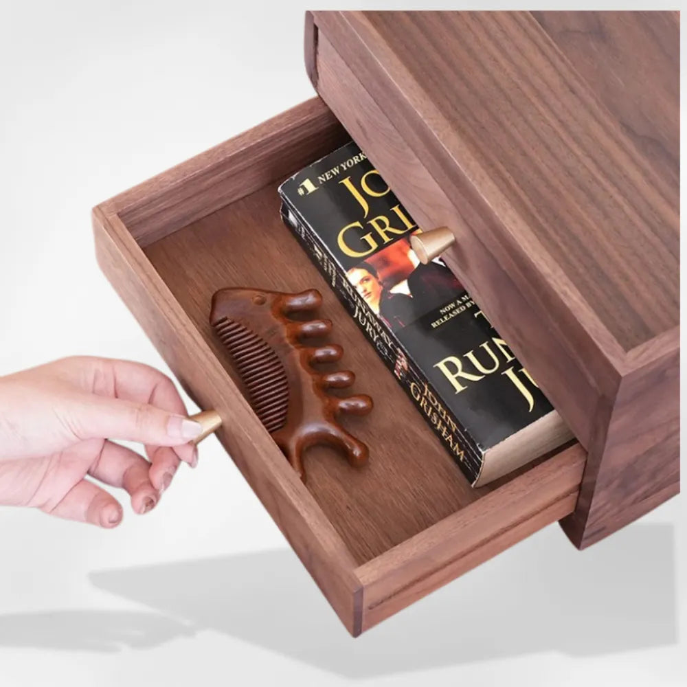 Boîte Bijoux Bois Massif Tiroirs Modernes