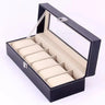 Coffret Montres Cuir Vitrine Verrouillable 20 Emplacements