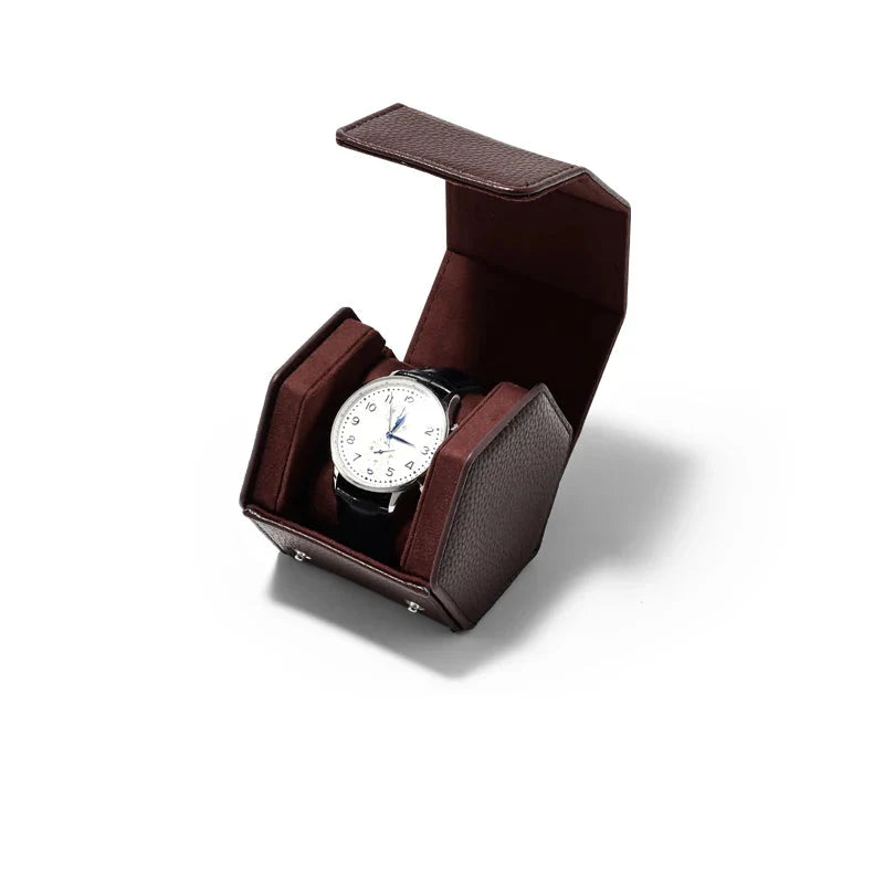 Coffret Montre Bois Laqué Piano 2 Emplacements