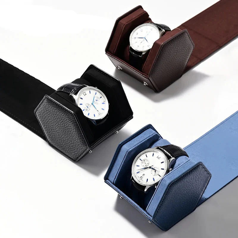 Coffret Montre Bois Laqué Piano 2 Emplacements