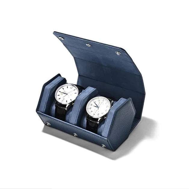 Coffret Montre Bois Laqué Piano 2 Emplacements