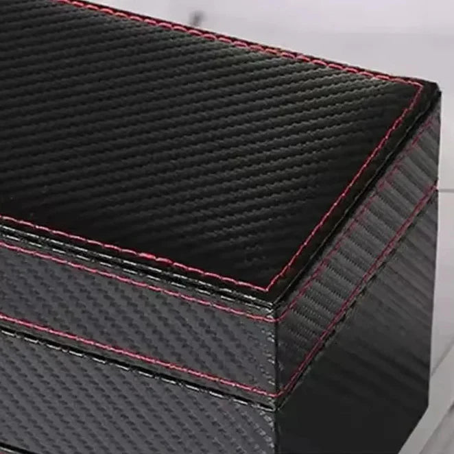 Coffret Montres Cuir Double Niveau 4 Emplacements