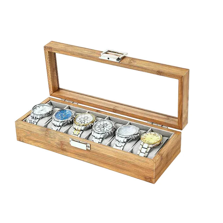 Coffret Montre Bois Bambou 3 6 10 12 Places