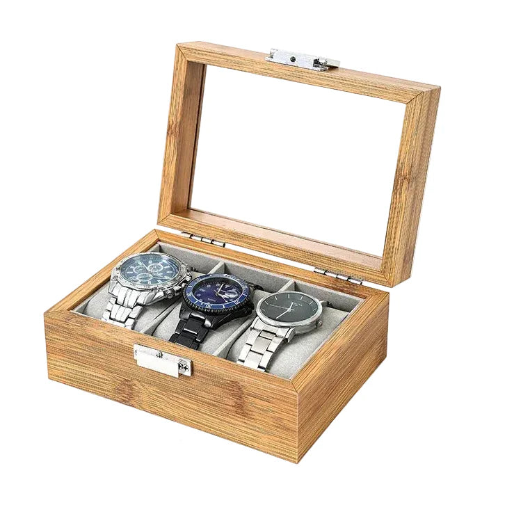 Coffret Montre Bois Bambou 3 6 10 12 Places