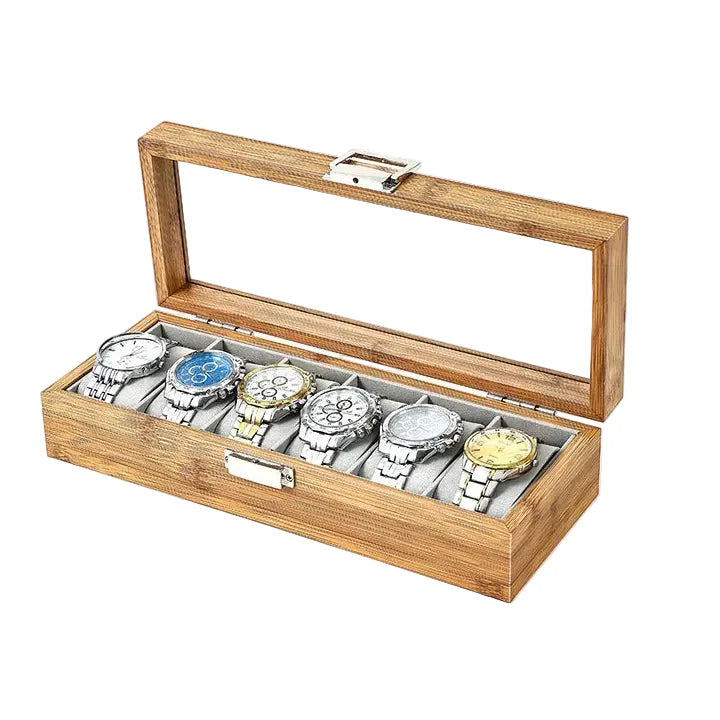 Coffret Montre Bois Bambou 3 6 10 12 Places