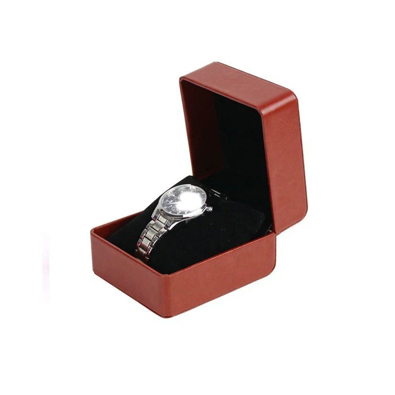 Coffret Cadeau Montre Cuir Marron 1 Emplacement