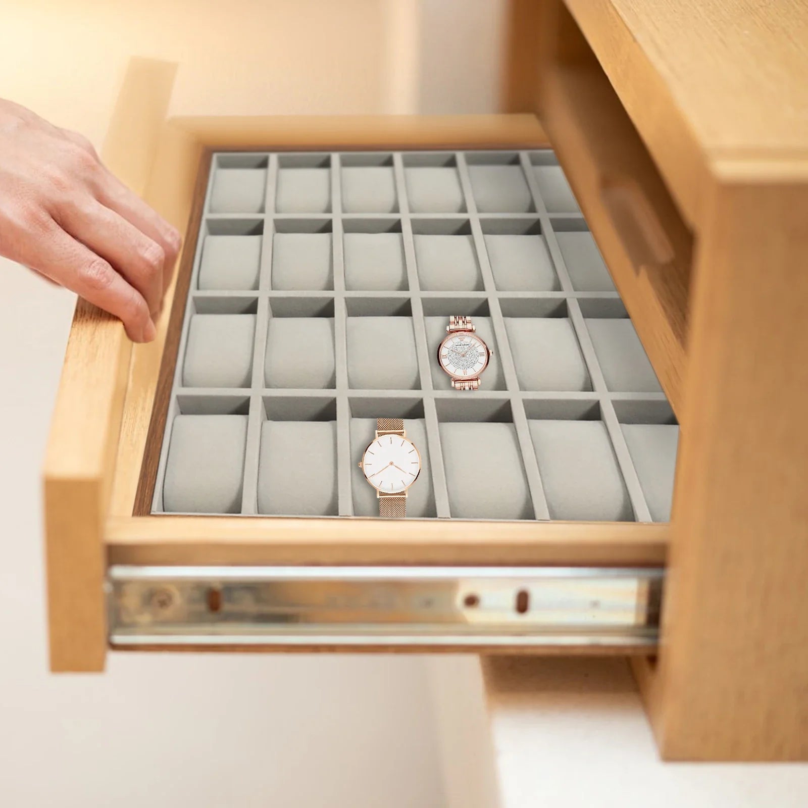 Coffret Bois 24 Montres Grand Format Vitrine