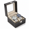 Coffret Montres Cuir Vitrine Verre 12 Emplacements