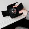 Étui Montre Cuir Noir Voyage Protection Luxe