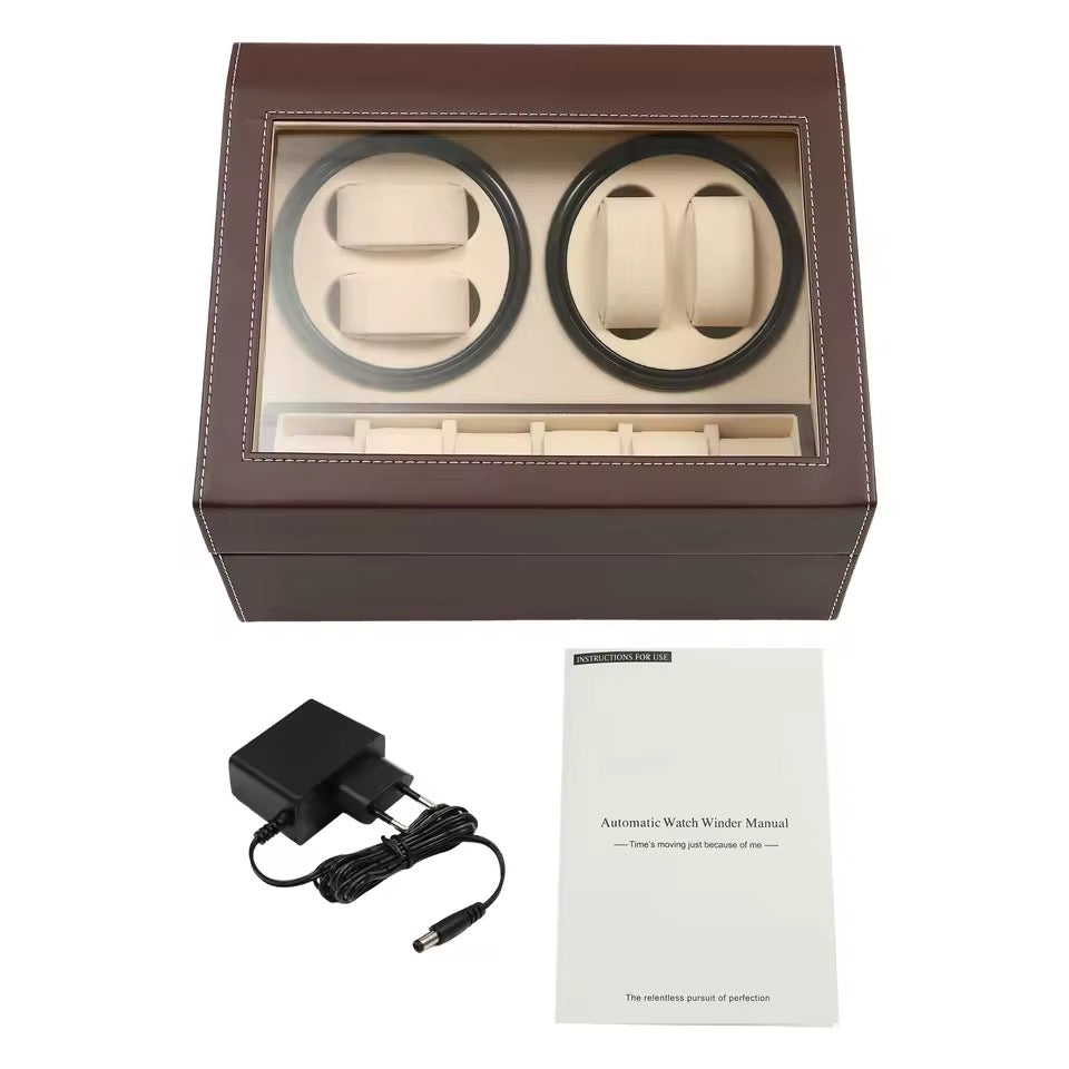 Remontoir Montre Automatique Cuir Silencieux Premium