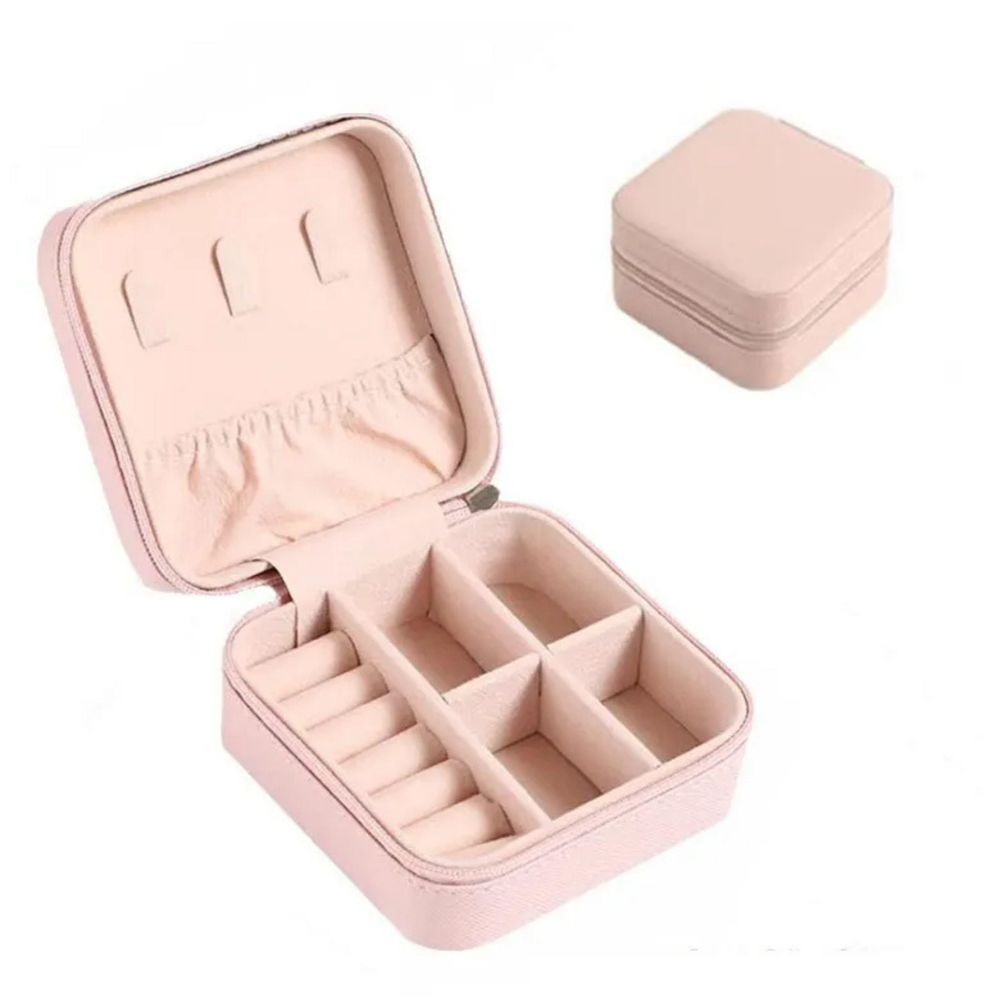 Boite Bijoux Cuir Double Niveau Voyage