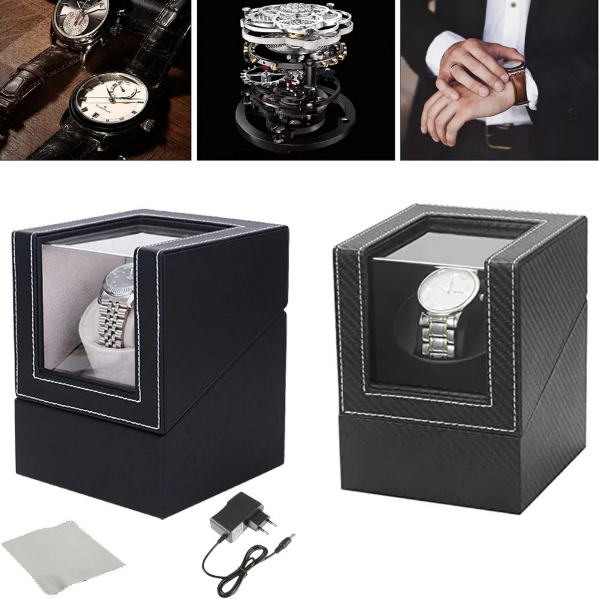 Remontoir Montre Bois Compact Moderne