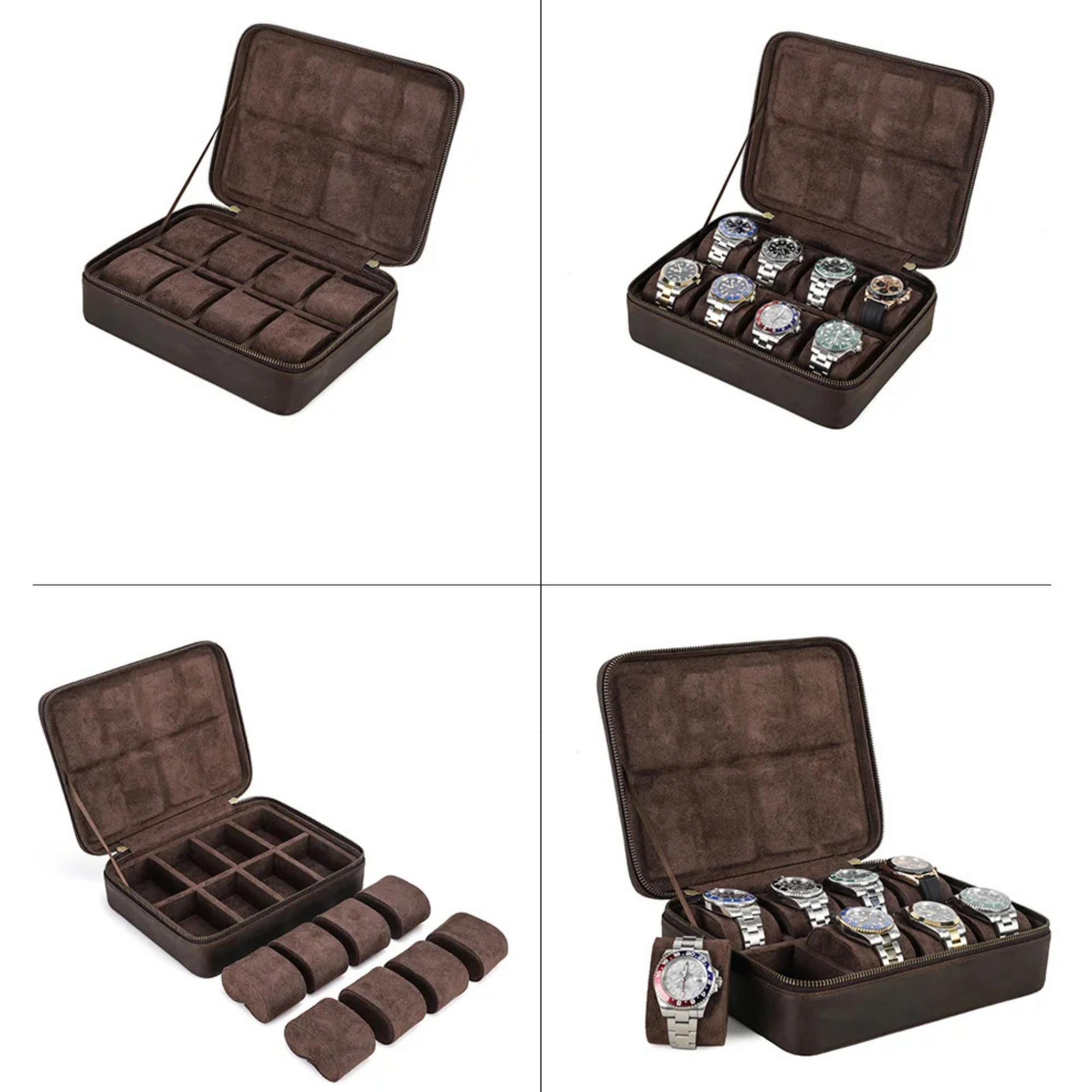 Boite Montres Cuir Vieilli 10 Places