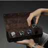 Etui Hexagonal Cuir Velours 4 Montres