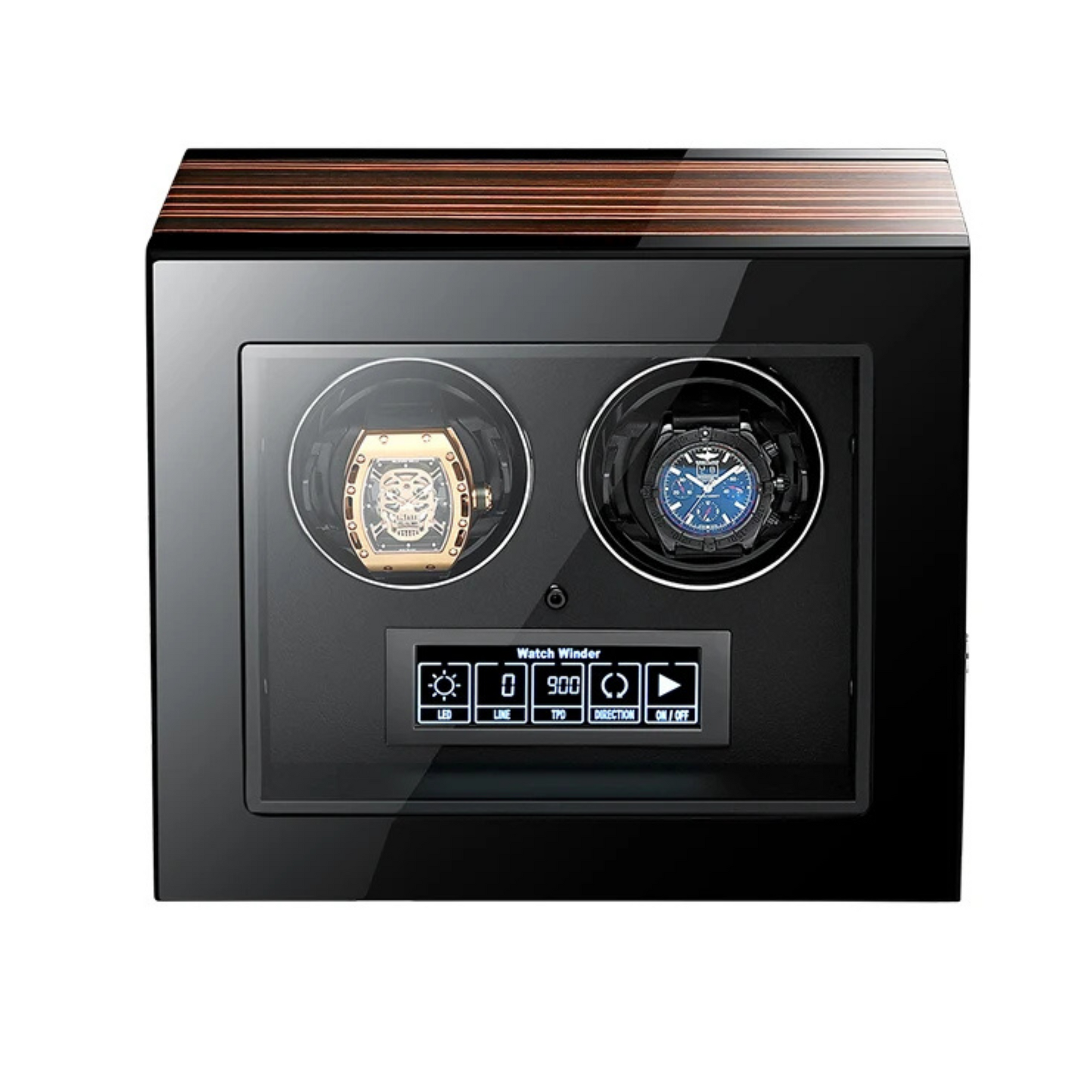 Remontoir Montre Bois Verre Japonais 2 ou 6 Places
