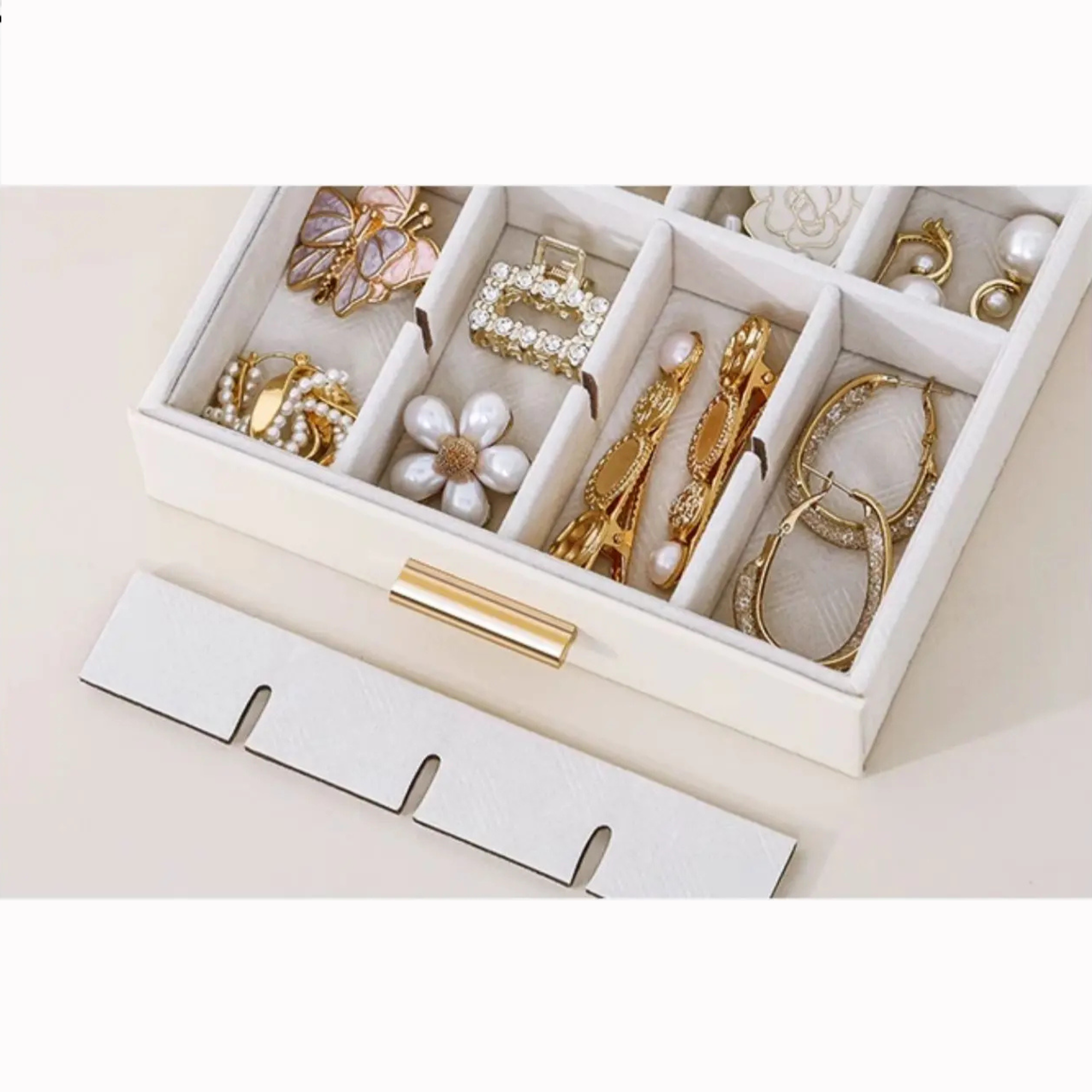 Armoire Bijoux Bois Blanche Éclat Élégant
