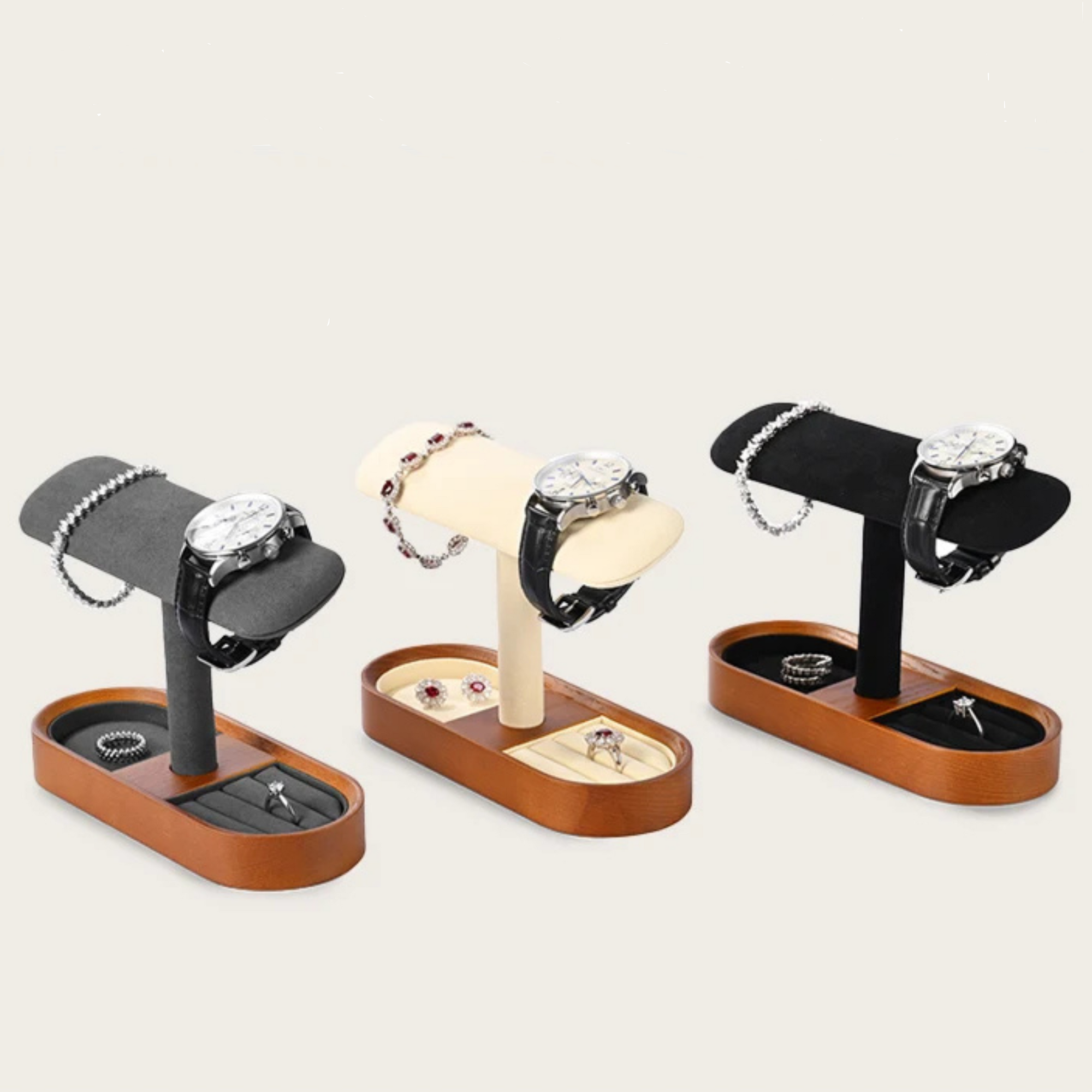 Présentoir Montre Bijoux Bois Massif Pro