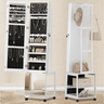 Armoire à Bijoux Bois Miroir LED