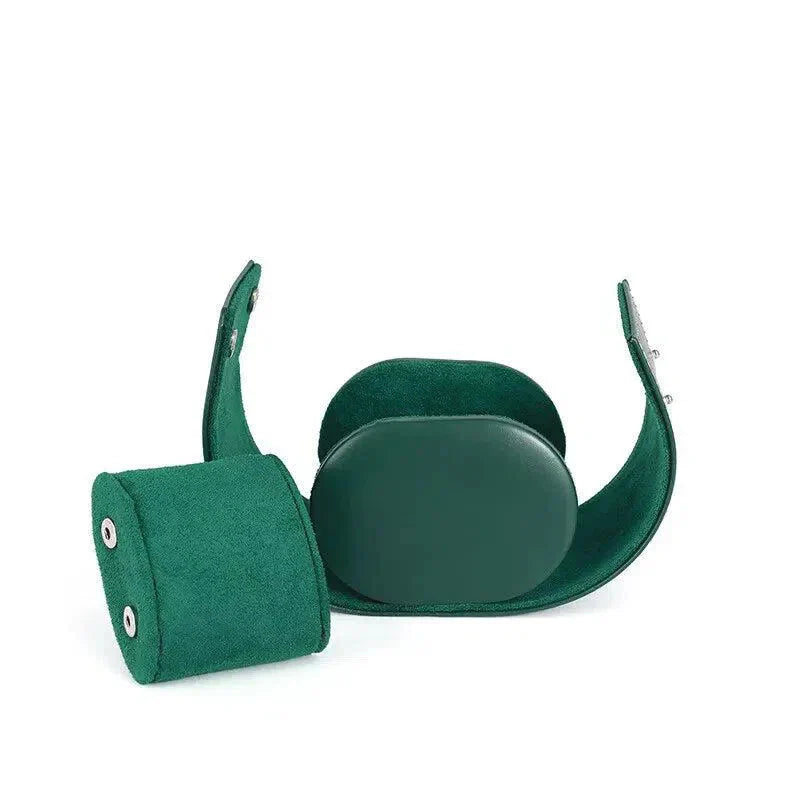 Étui Montre Cuir Solo Vert Voyage