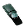 Étui Montre Cuir Croco Émeraude Solo Voyage
