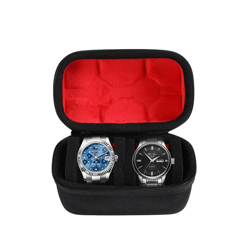 Étui Montre Cuir Rigide Voyage 1 à 10 Places