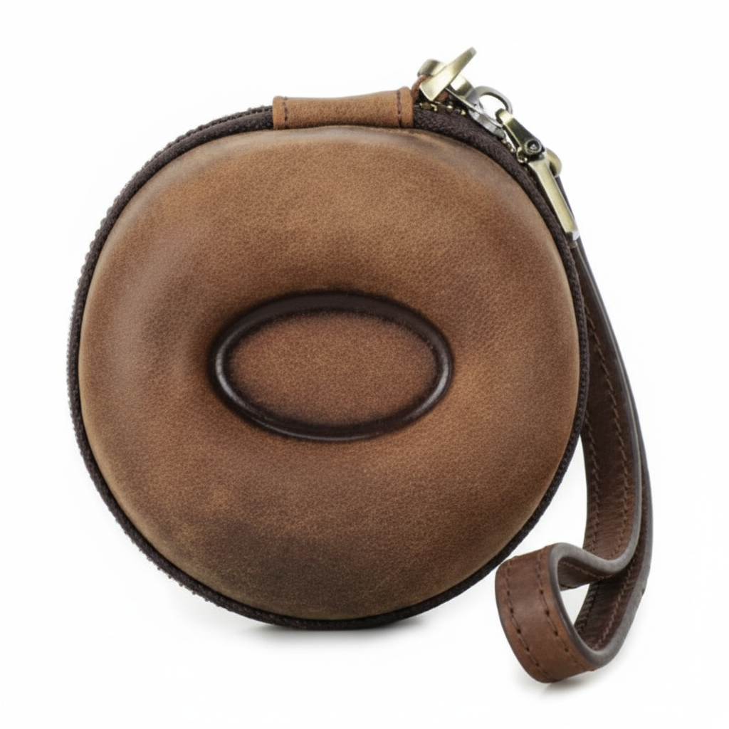 Étui Montre Cuir Zippé Voyage Velours 1 Place