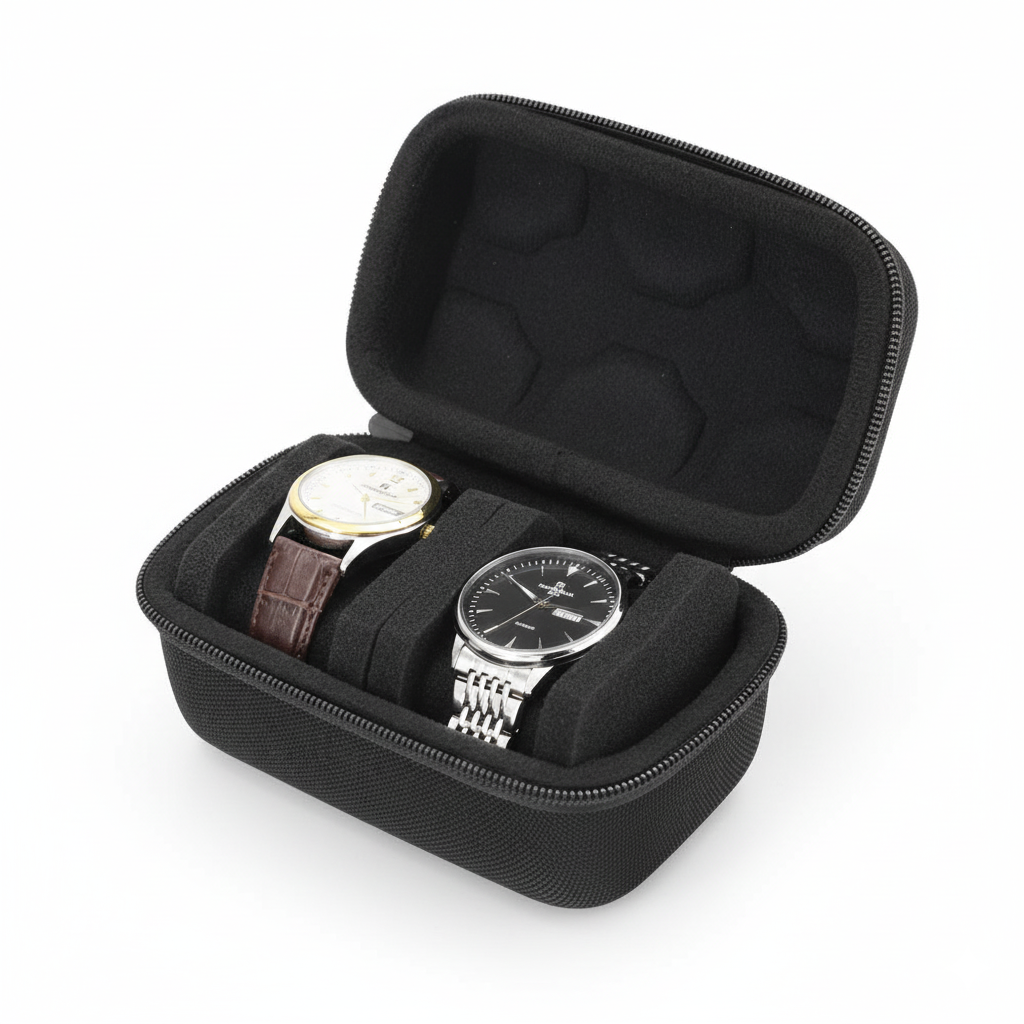 Étui Montre Plastique Rigide 1 à 4 Places EVA