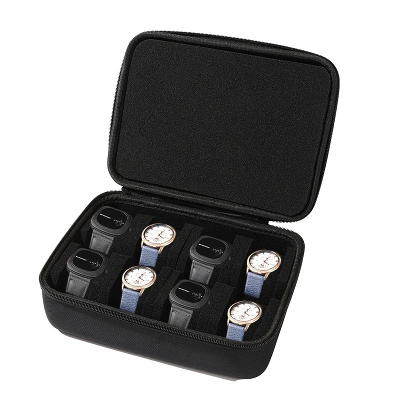 Étui Montre Voyage Rigide Plastique 15 Emplacements