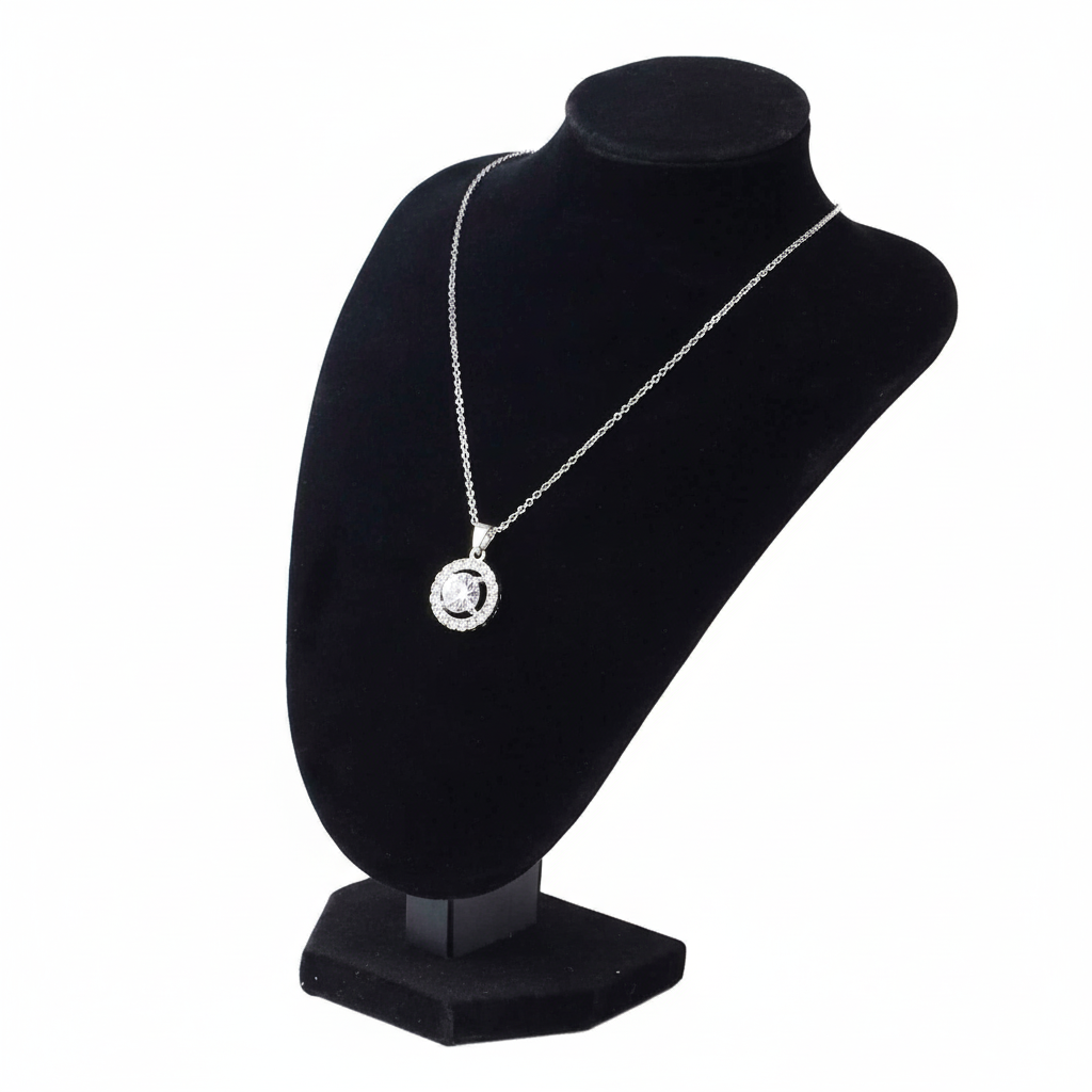 Présentoir collier Présentoir Collier Black Velvet (21 × 15 cm)