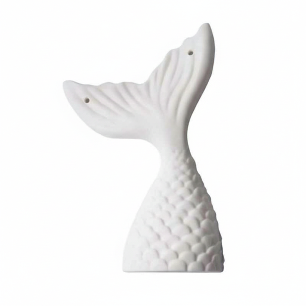 Présentoir Boucles d’Oreilles Queue de Sirène Blanche 10,2cm