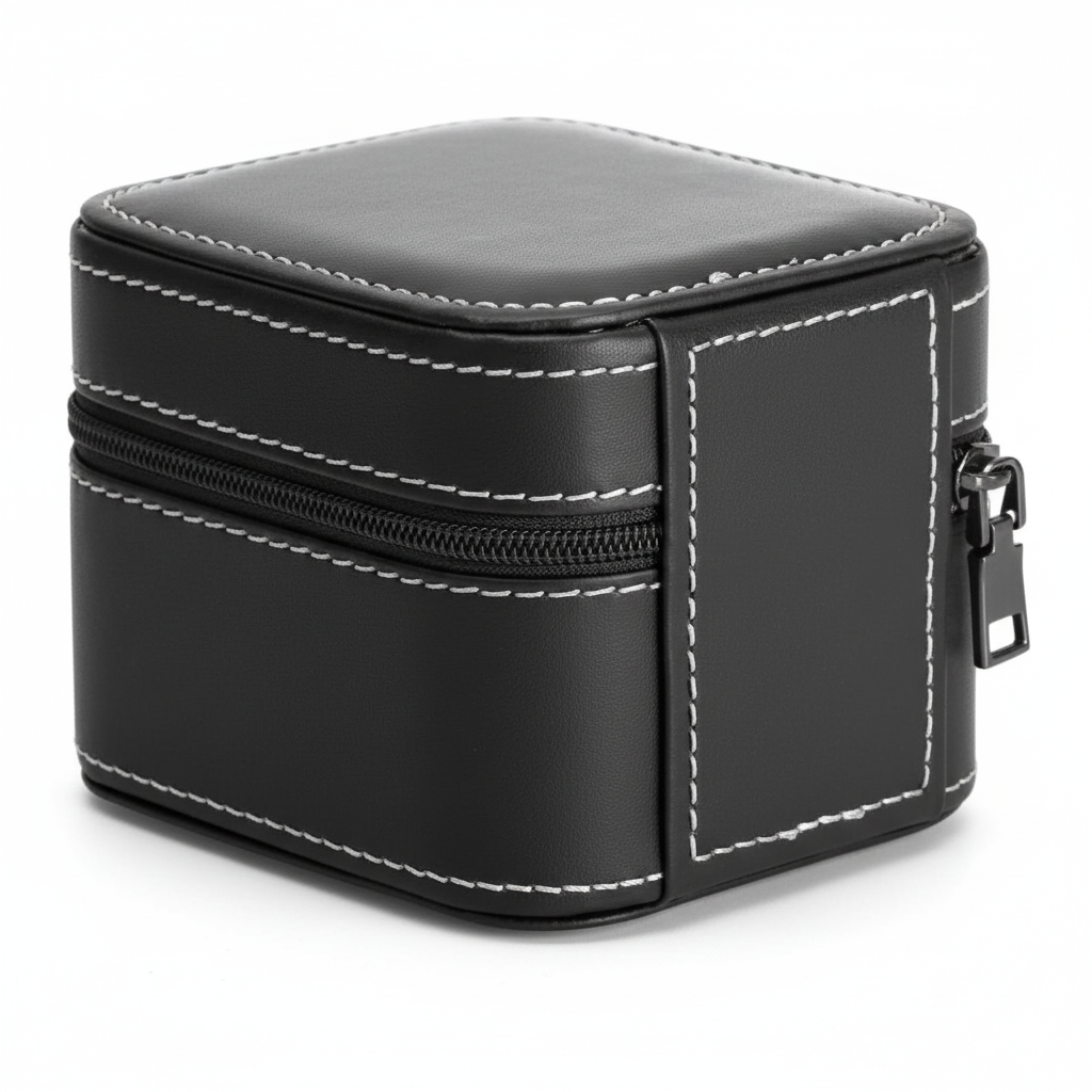 Étui Voyage Montre Cuir Carré Coussin