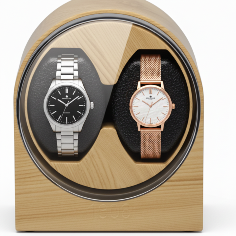 Remontoir Montre Bois 2 Places USB