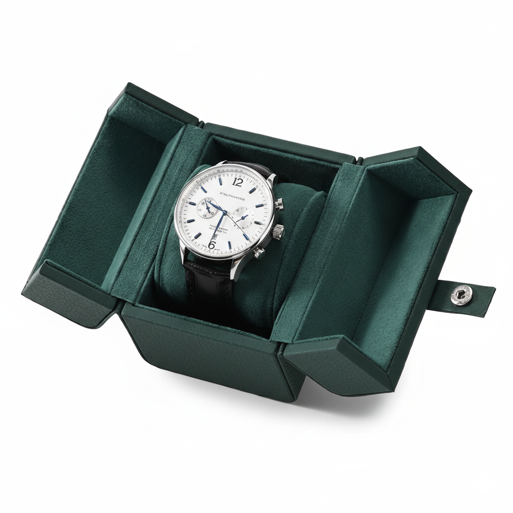 Boîte Montre Cuir Écrin Minimaliste Chic