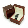 Boîte Montre Bois Bambou Antique Cuir Intérieur