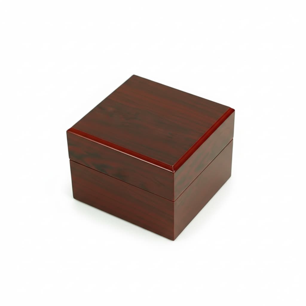 Boîte Montre Bois Bambou Antique Cuir Intérieur