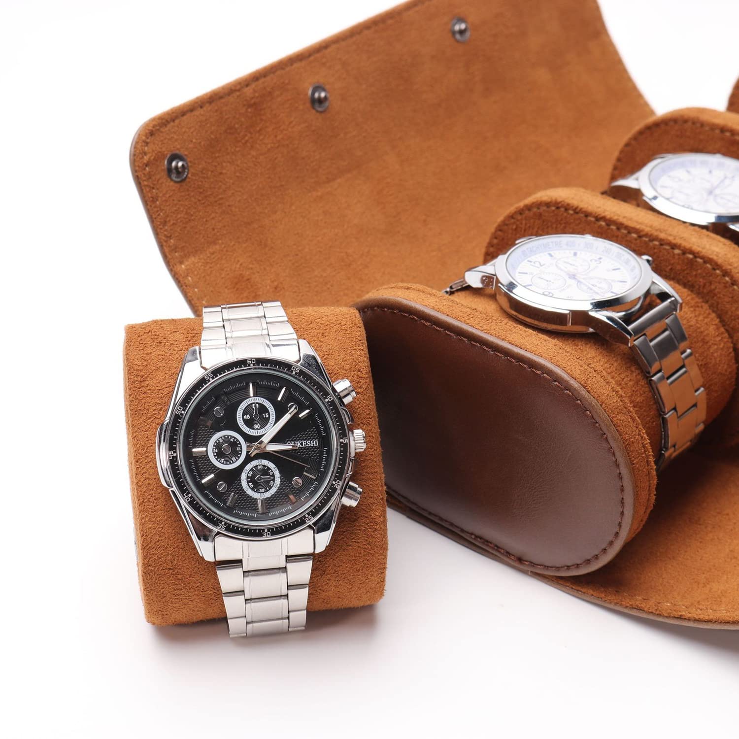 Étui Montre Cuir 3 Places Nomade Trio
