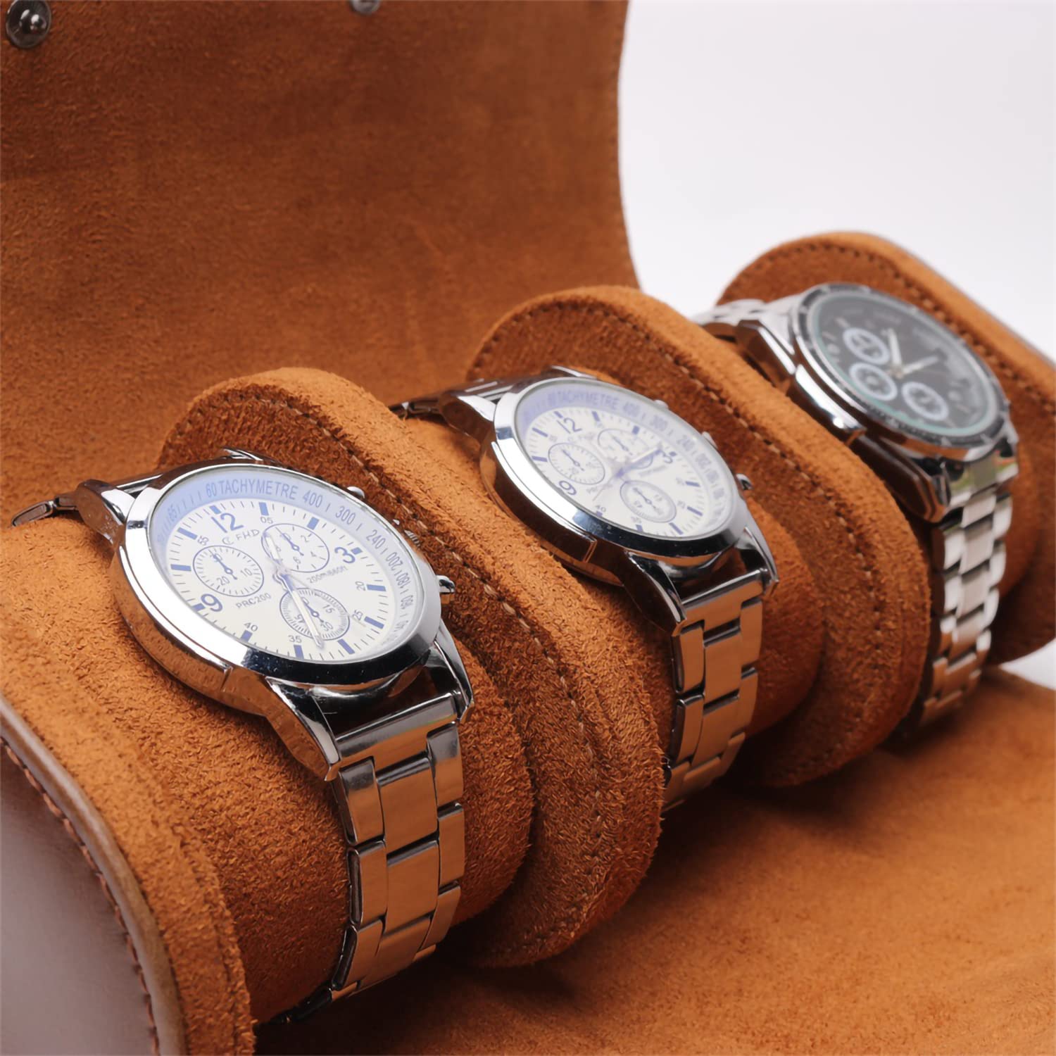 Étui Montre Cuir 3 Places Nomade Trio