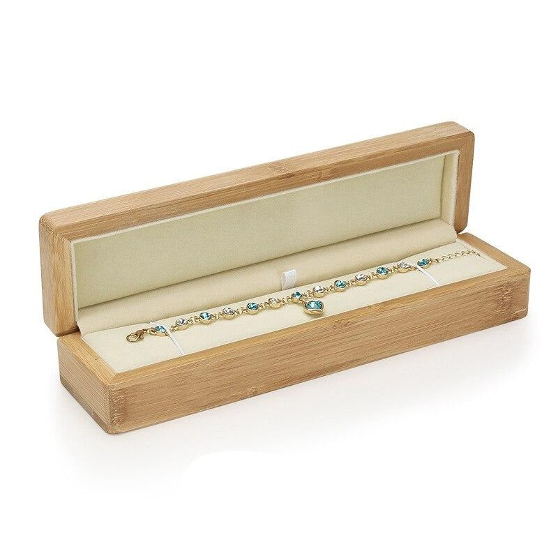 Boîte Bijoux Bois Compact Rangement Voyage