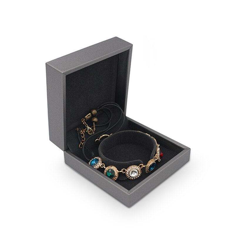 Boîte Bracelet Velours Compact 4 Couleurs