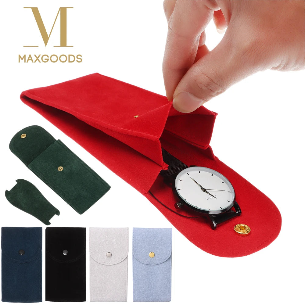 Étui Montre Velours Voyage Protection