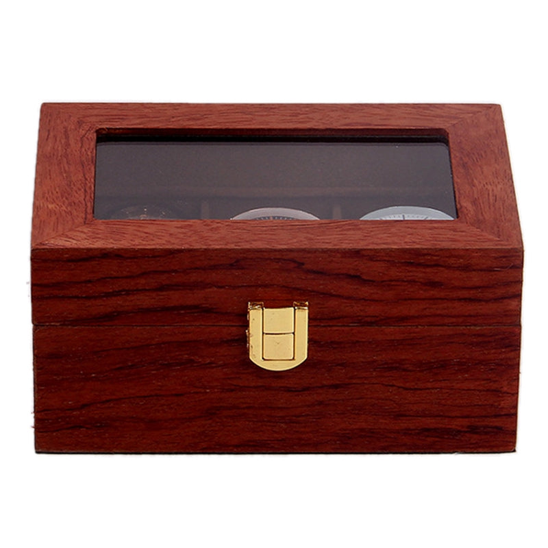 Boîte Montre Bois Verre 3 Places Luxe