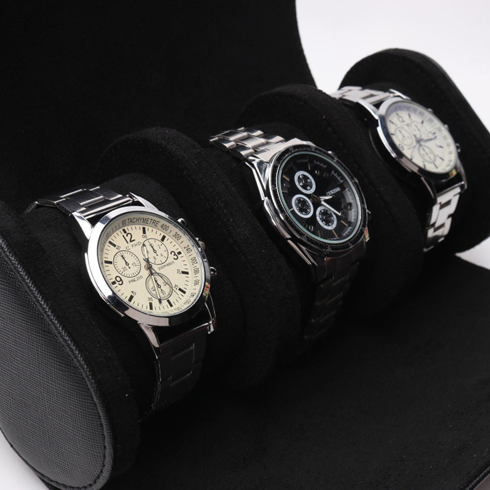 Étui Montre Cuir 3 Places Nomade Trio