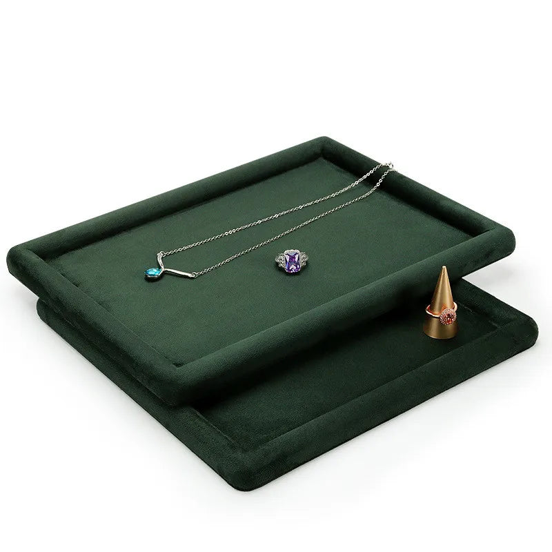 Plateau Bijoux Velours Collier Bracelet Boutique